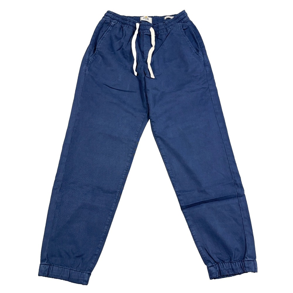 Marine Layer Pants Men Small Blue Athletic Fit Drawstring Saturday‎ Favorite